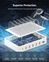 SooPii 60W 6-Port Charging Station for Multiple Devices, PD 20W USB C Fast Charging, 6 Short Cables