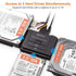 WEme USB 3.0 to SATA/IDE Adapter - Universal 2.5/3.5 Hard Drive Converter for HDD/SSD & IDE HDD Support