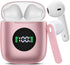 Wireless Earbuds, Bluetooth Headphones with HiFi Stereo Noise Cancelling Mic, USB-C Charging