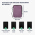 kwmobile 6" Fabric Protective Cover Compatible with eReader Cover - Fabric Cover for e-Reader with Zip - Lavender
