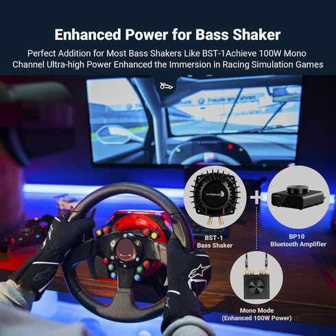 Mini Bluetooth Amplifier for Passive Speakers, Home Audio Receiver & Amplifier, 50W+50W Stereo, AUX/Bluetooth Input,