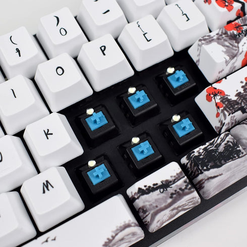 MOLGRIA Keycaps 71 Set for Gaming Mechanical Keyboard - Custom PBT OEM Profile Key caps with Keycap Puller for Cherry