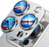 UniqueMe Camera Lens Protector for iPhone 13 Pro/Pro Max - Silver, Metal Ring, Strong Drop Protection, Tempered Glass.