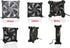 Easycargo Fan Anti Vibration Pads, Silicone Damper for Low Noise Fan 80mm, 92mm, 120mm, 140mm (Black 16-Pack)
