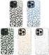 MOSNOVO iPhone 13 Pro Case, Clear TPU Bumper with Buffertech 6.6ft Military-Grade Drop Protection, White Leopard Print