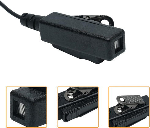 Sarcia Earpiece Headset MIC PTT for Hytera HYT Walkie Talkie, Models BD502, BD552i, TC-508, TC-580