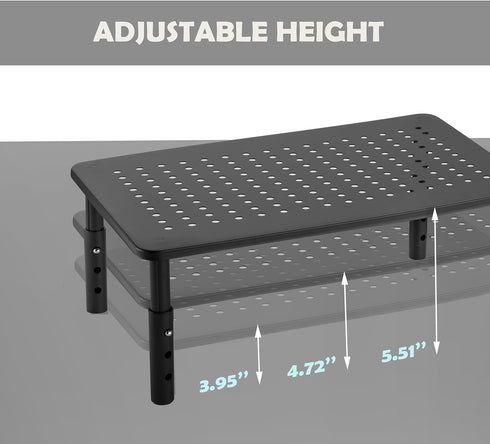 VONDETYR (1 Piece)(14.5" Lx9.3 Monitor Stand for Desk Monitor Riser, Adjustable Laptop Riser, Desk Organizer Desktop