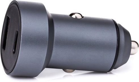 36W Mini Fast Car Charger Adapter Dual USB Type C PD 3.0 + USB A QC4.0 with LED Voltmeter