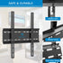 PERLESMITH Fixed TV Wall Mount Bracket, Low Profile for 26-60 inch LED LCD OLED TVs up to 115lb