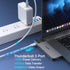MOKiN USB C Multiport Adapter Hub for MacBook Pro/Air, 4K HDMI, Gigabit Ethernet, 2 USB, TF/SD Card Reader, 100W PD