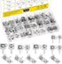 Mardatt 100Pcs Battery Springs AA, Battery Negative and Positive Nickle Plated Conversion Spring