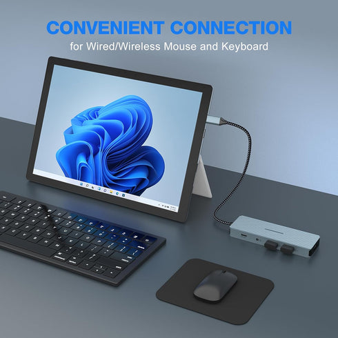 Tymyp 10 1 4K 2 3.0 3.0, 2 2.0, 100W 3.5mm in USB C Docking Station, Adapter with HDMI, x USB Ports, USB-C x USB PD