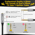 2-Pack 1/4 inch TRS Stereo Splitter Y Cable 1 Feet, 6.35mm TRS Female to Dual 6.35mm Male Audio Adapter