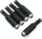 E-outstanding DC Socket 5PCS, 5.5mm x 2.5mm Female DC Barrel Jack Solder Power Adapter for CCTV DVR