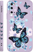 Creative Flower Pattern Case for Samsung Galaxy S20 - Dropproof Slim Protective Cover (6.2 inch) - Aurora Butterfly