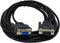 YCS basics Black DB9 9 Pin Serial / RS232 Male/Female Extension Cable, 15 Ft