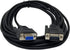 YCS basics Black DB9 9 Pin Serial / RS232 Male/Female Extension Cable, 15 Ft