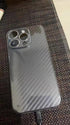 iPhone 15 Pro 3D Carbon Fiber Back Screen Protector - Ultra Thin, Transparent - 2 Pack
