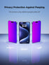 16 6.7 Inch, PDDKISS Compatible for iPhone Plus Privacy Screen Protector Tempered Glass Purple Gradient Anti Spy Anti