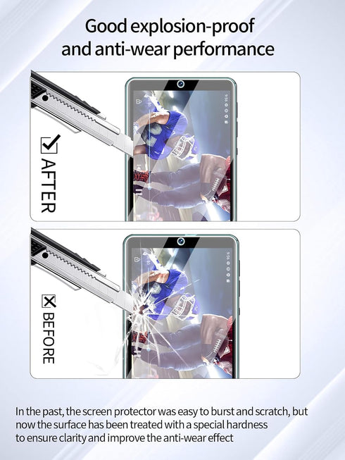 UYRUREL M502 5.5" MP3 3 Pack Screen Protector for Oilsky HD Touchscreen Player, High-definition Scratch Resistant