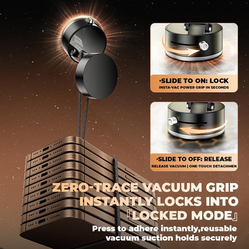 Mayten Magnetic Phone Holder StandSuction Phone Mount with Vacuum+TPU Gel Design for All Surfaces, Car Mount