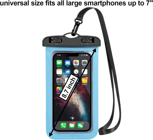 6 Pack Universal Waterproof Phone Pouch, Large Dry Bag IPX8 for Apple iPhone 16, 15, 14, 13, 12, 11 Pro Max