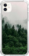 iPhone 11 Scenery Nature Forest Case, Foggy Green Mountain TPU Bumper Cover for Teens, Men & Women - Trendy & Cool!