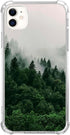 iPhone 11 Scenery Nature Forest Case, Foggy Green Mountain TPU Bumper Cover for Teens, Men & Women - Trendy & Cool!