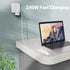 2FT USB 4 Cable, 240W Short C Cable, 40Gbps High Speed Data Transfer, 8K 60Hz Single & Dual 4K 60Hz Video Output