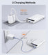TEMINICE 2 10000mAh, 22.5W Pack, 17 16 15 Power Bank with Built-in Cables PD Slim Portable Charger USB C Battery Travel