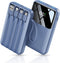HELLEE Power Bank, 15000mAh Portable Charger with Built in Cable, 22.5W Fast Charging,