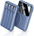 HELLEE Power Bank, 15000mAh Portable Charger with Built in Cable, 22.5W Fast Charging,
