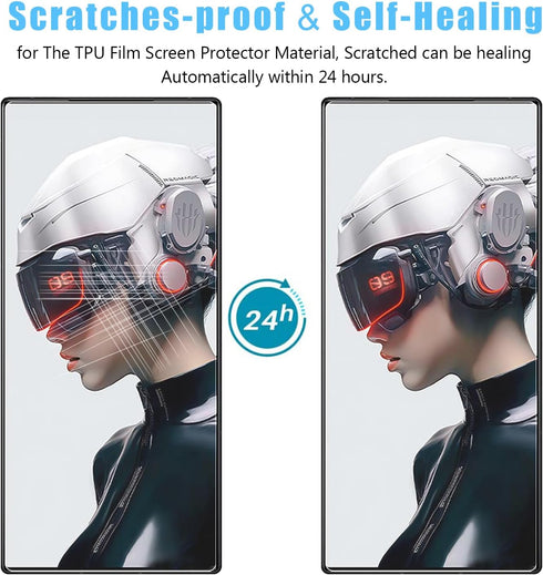 for Nubia Red Magic 9 Pro/Magic 9 Pro+ Privacy Screen Protector and Camera Lens Protector, Anti-Spy Flexible 9H Hardness