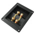 1PC Copper 4-Position Terminal Junction Box, Post 4 Speaker Wall Plates Home Theater Junction Box Connectors for Car/Home Audio, Speaker Box Terminal, Jacks Speaker Box Terminal Cup