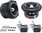 RECOIL TW250 High Compression Car Bullet Super Tweeters, 1-Inch Voice Coil, 400 Watts Max, Pair