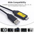 Alitutumao Replacement USB Charging Cable for Samsung Digital Camera EX, L, WB, S, SL, ST, SH, P, PL Series