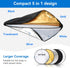 UTEBIT 43"/110cm 5 1 Photography Reflector with Stand & Clamp, Collapsible Light Reflector with Bag in Multi Disc