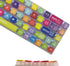 Rainbow Dye Sub PBT Keycaps, Pudding Keycaps Set for Mechanical Gaming Keyboard, Shine Through Keycaps