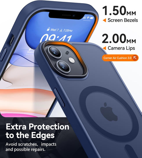 CANSHN iPhone 11 Case, Magnetic Designed, Compatible with Magsafe, Translucent Matte Slim Thin Shockproof Protective