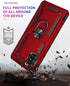 Military Grade Drop Impact Case for Samsung Galaxy A71 5G, Heavy Duty Shockproof Armor with 360° Rotating Ring (Silver)