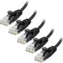 Cable Matters 10Gbps 5-Pack Snagless Cat 6 Ethernet Cable - 5ft, Slim