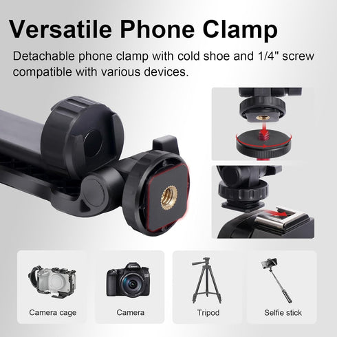 Mechrig 360 Shoe/3-Section (SY028) Extendable Mini Tripod Selfie Stick Kits, Vlogging Tripod Camera Handheld with Ball