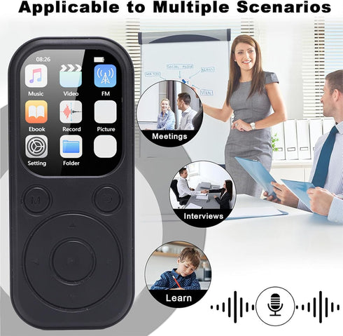 Zunate 128GB MP3 5.4, 2.01 Inch MP3 10,000+ 500mAh (32G HiFi Player with Bluetooth Screen Digital Music Player