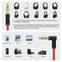 Replacement Audio Cable Cord with In-line Microphone for Beats Solo 2, Solo 3, Studio 3, Pro, Detox, Wireless, 4.6 FT