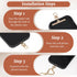 Vin Beauty 4 360 PCS Phone Tether Tab, Rotatable Cell Phone Lanyard Patch Ultra-Thin Universal Stainless Steel Phone