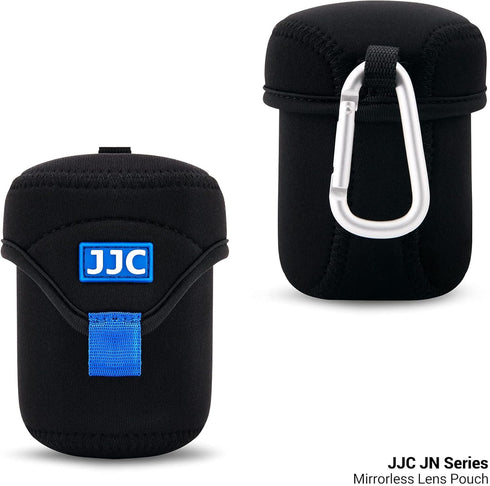 JJC Portable Neoprene Mirrorless Camera Lens Pouch for Nikon Z 35mm 85mm, Sony FE 20mm 24mm and Other Lenses