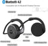 Small Bluetooth Headphones - Wireless Sports Headset with Built-in Microphone, Crystal-Clear Sound, 12-Hour Battery