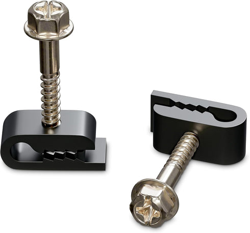 THE CIMPLE CO Mini Wire Cable Clips, Electrical Wire Cable Clip, Black (100 Pieces per Bag)