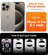 iPhone 15 Pro Case by TORRAS - Ultra Thin, Lightweight Matte Hard PC Cover, Slim Fit for 6.1" Black 2023 Model.
