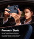 TORRAS iPhone 15 Pro Max Case - Navy Blue Titanium, Slim Shockproof, 12FT Military Grade, Translucent Matte Hard Back.